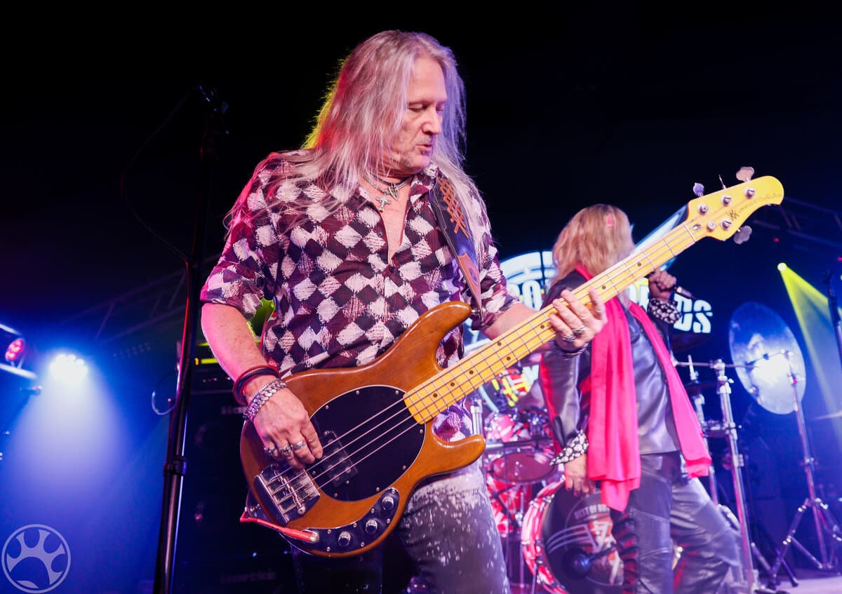 Michael Spencer, bassist of BEST OF BOTH WORLDS, performing live with Music Man bass